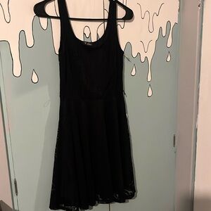 Laces black dress